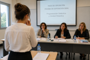 Nervios en la exposición oral de oposiciones docentes