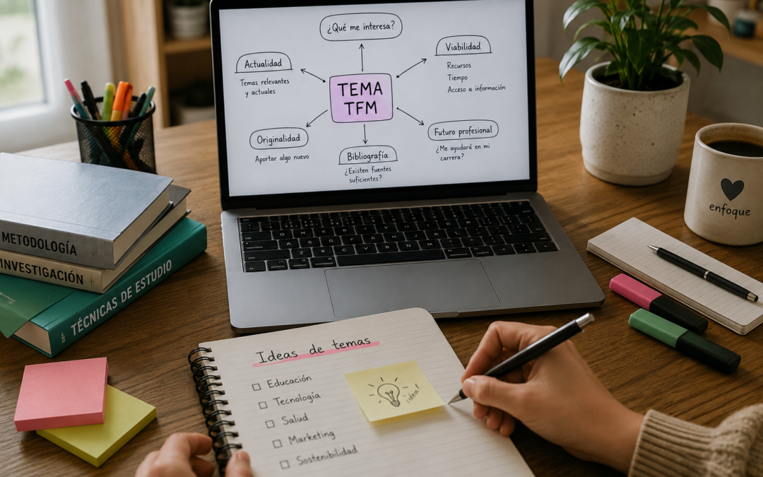 Cómo elegir un buen tema para tu Trabajo de Fin de Máster (TFM)